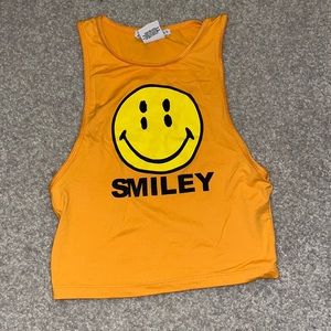 Smiley crop top